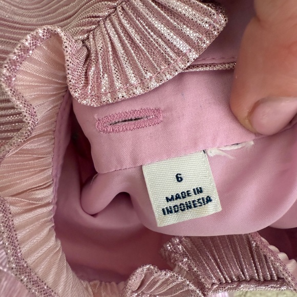 Pink Ruffled Kids Dress - Picture 2 of 2